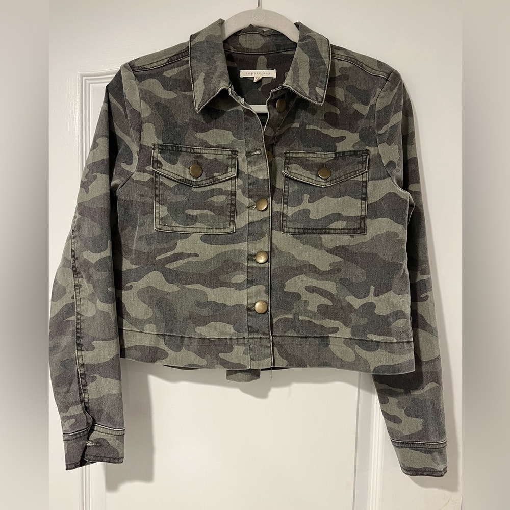 Copper Key Green Camo Utility Jacket